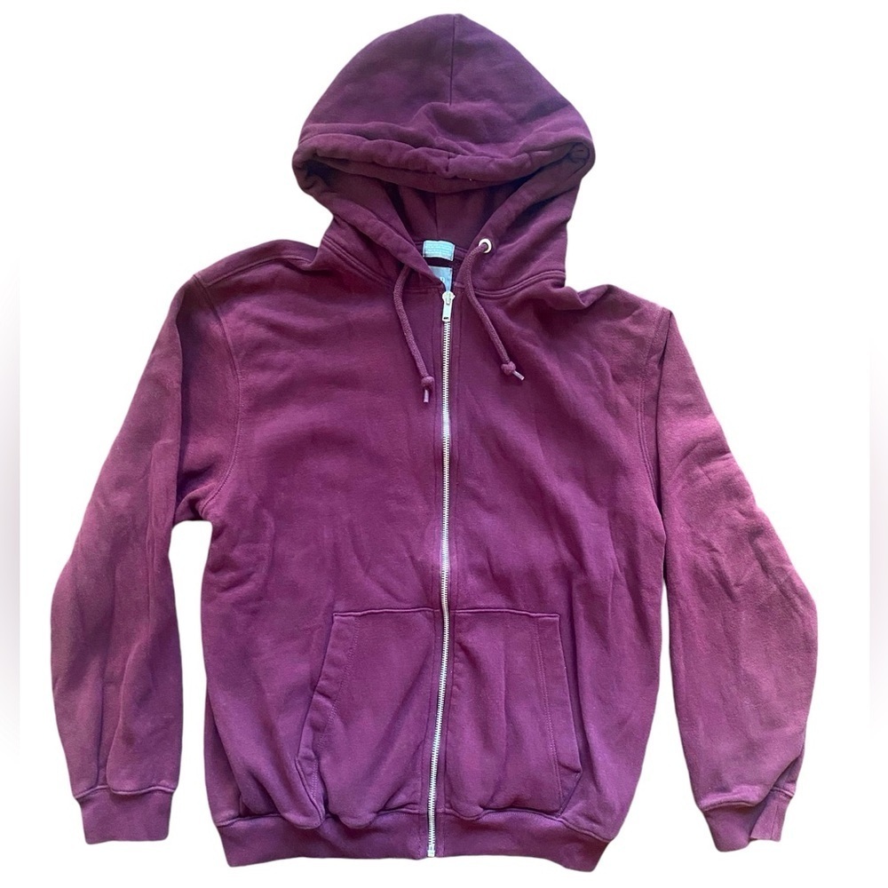 GAP Burgundy Zip Hoodie Size Small